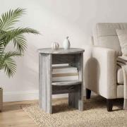 vidaXL Sidokabinett Grå Sonoma Ø40 x 50 cm Konstruerat trä