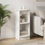 vidaXL Sidokabinett Högblank Vit Konstruerat trä