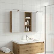 vidaXL Badrumsskåpsset 3 pcs 130 x 14,5 x 70 cm Konstruerat trä