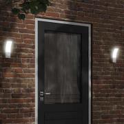 vidaXL Utomhusvägglampa LED vit gjuten aluminium