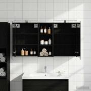 vidaXL Badrumsskåpsset 3 pcs 130 x 14,5 x 70 cm Konstruerat trä