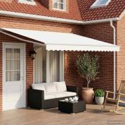 vidaXL Elektrisk Retraktabel Markis Vit 4,5 × 3 m