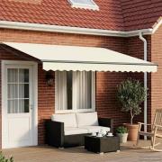 vidaXL Elektrisk Retraktabel Markis Kräm och antracit 4 x 2 m