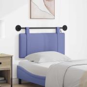 vidaXL Hängande sänggavel Med LED-lampa Jeansblå Tyg