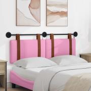 vidaXL Hängande sänggavel Med LED-lampa Rosa Antik PU