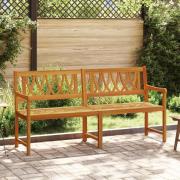 vidaXL Utomhusbänk Naturlig 180 x 55,5 x 90 cm Massivt Akaciaträ