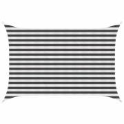 vidaXL Solsätt segel Antracit och vitt 2 x 3,5 m HDPE