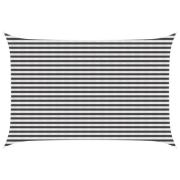 vidaXL Solsätt segel Antracit och vitt 3 x 5 m HDPE