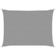 vidaXL Solsätt segel Antracit och vitt 5 x 6 m HDPE