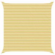 vidaXL Solsätt segel Gul och Vit 4 x 4 m HDPE