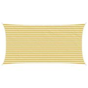 vidaXL Solsätt segel Gul och Vit 2,5 x 4,5 m HDPE