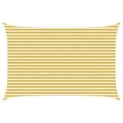 vidaXL Solsätt segel Gul och Vit 3 x 5 m HDPE