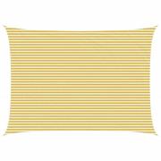 vidaXL Solsätt segel Gul och Vit 5 x 6 m HDPE