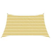 vidaXL Solsätt segel Gul och Vit 3 / 4 x 2 m HDPE