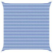 vidaXL Solsätt segel Blå och Vit 4,5 x 4,5 m HDPE