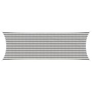 vidaXL Solsätt segel Ljusgrå och vit. 2 x 6 m HDPE