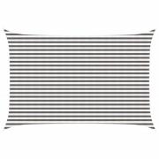 vidaXL Solsätt segel Ljusgrå och vit. 3 x 5 m HDPE