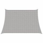vidaXL Solsätt segel Ljusgrå och vit. 3 / 4 x 3 m HDPE