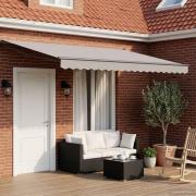 vidaXL Elektrisk Retraktabel Markis Ljusgrå och antracit 4 × 3 m