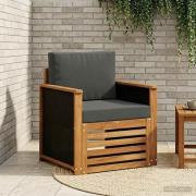 vidaXL Utomhus Mellansoffa Naturlig