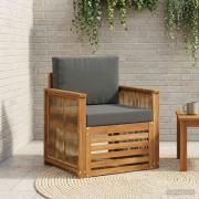 vidaXL Utomhus Mellansoffa Naturlig