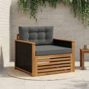 vidaXL Utomhus Mellansoffa Naturlig