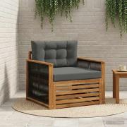 vidaXL Utomhus Mellansoffa Naturlig