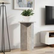 vidaXL Växtställ 2 pcs Betonggrå Ø40 x 60 cm Konstruerat trä