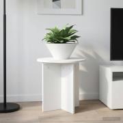 vidaXL Växtställ 2 pcs Vit Ø40 x 40 cm Konstruerat trä