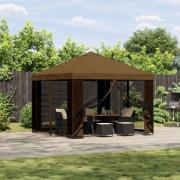 vidaXL Paviljong 3 x 3 m Taupe Polyester och Stål 190 gsm