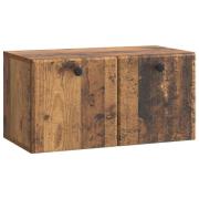 vidaXL Väggmonterad TV-bänk 59,5 x 31 x 30 cm Gammalt trä