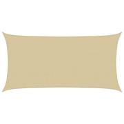 vidaXL Solsätt segel Beige 2 x 6 m HDPE