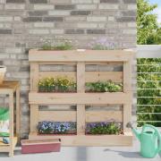 vidaXL Blomlådor för Euro-pallar 12 pcs Brun 36,5 x 14 x 9,5 cm