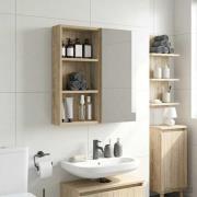 vidaXL Badrumsväggskåp Sonoma-ek 30 x 10 x 60,5 cm Konstruerat trä