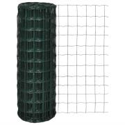 vidaXL Eurofence stål 25 x 1,5 m grön