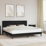 vidaXL Sängram Svart 180 x 200 cm Konstläder