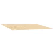 vidaXL Ersättningsmarkis tyg Gul och Vit 600 × 350 cm