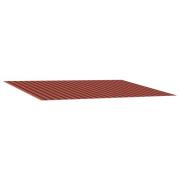 vidaXL Markisväv orange och brun 450 × 350 cm Polyester