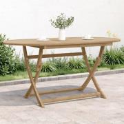 vidaXL Hopfällbart trädgårdsbord 160x85x75 cm massivt akaciaträ