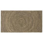 vidaXL Områdesmattor Naturlig och svart 80 x 150 cm Jute