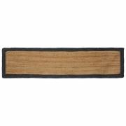 vidaXL Områdesmattor Mörkgrå 60 x 300 cm Jute