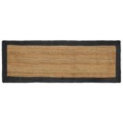 vidaXL Områdesmattor Mörkgrå 80 x 300 cm Jute