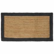 vidaXL Områdesmattor Mörkgrå 100 x 200 cm Jute