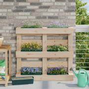 vidaXL Blomlådor för Euro-pallar 12 pcs Grön 36 x 13,5 x 9,5 cm