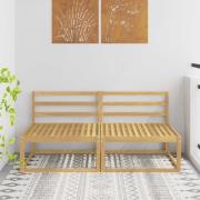vidaXL Utomhus Mellansoffa Vit 158 x 83 x 73 cm