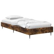 vidaXL Sängram Rökt ek 80 x 200 cm Konstruerat trä