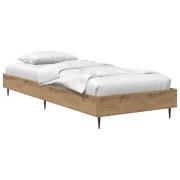 vidaXL Sängram Artisan-ek 80 x 200 cm Konstruerat trä