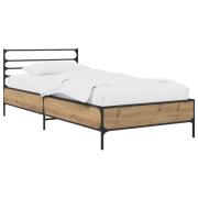 vidaXL Sängram Artisan-ek 80 x 200 cm Konstruerat trä