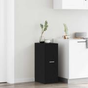 vidaXL Apoteksskåp Svart ek 30 x 41 x 77,5 cm Konstruerat trä