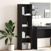 vidaXL Hyllsystem Svart Ek 40 x 30 x 152 cm Konstruerat trä